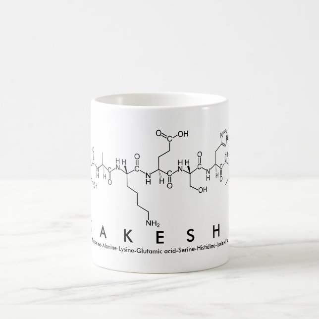 Takeshi peptide name mug (Center)