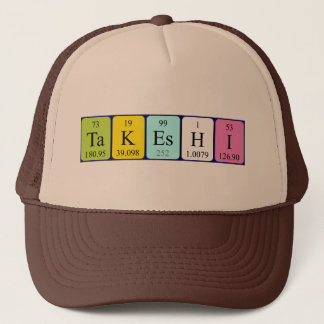 Takeshi periodic table name hat