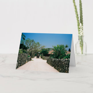 taketomi_iland okinawa japan foil greeting card