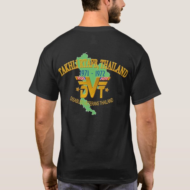 Takhli RTAFB, Thailand Veterans T-Shirt (Back)