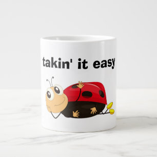 "TAKIN' IT EASY" LADYBUG LARGE COFFEE MUG