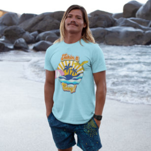 Takin It Easy Retro Beach Vintage Summer Graphic T-Shirt