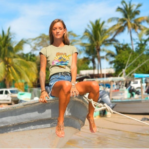 Takin It Easy Retro Beach Vintage Summer Graphic T-Shirt