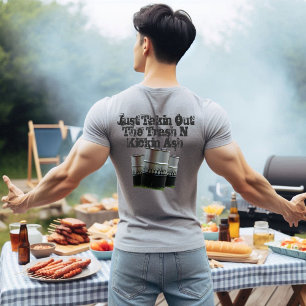 Takin Out The Trash Drum BBQ Smokers T-Shirt