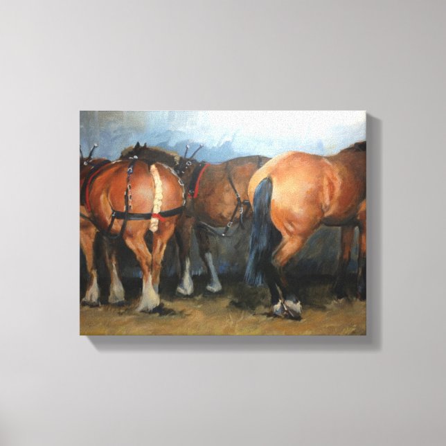 Taking a Break - Chertsey Show 2012 Canvas Print (Front)