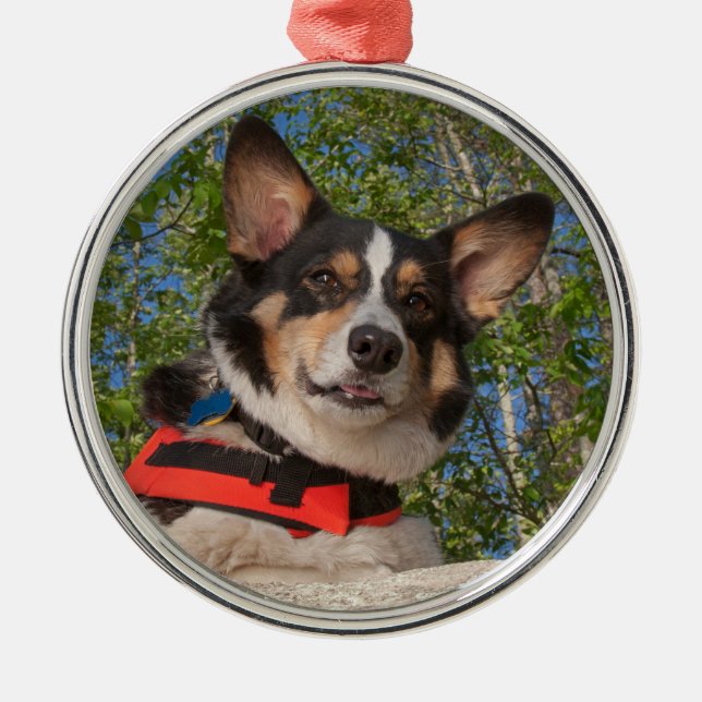 Taking a Break Metal Tree Decoration (Front)