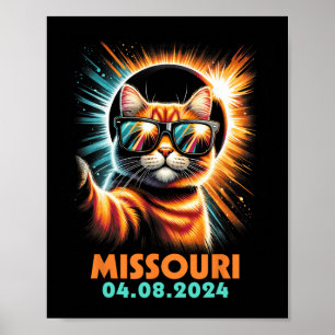 Taking A Selfie Total Solar Eclipse 2024 Missouri Poster