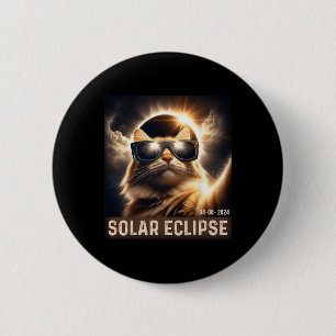 Taking A Selfie With Solar 2024 Eclipse Wearing Gl 6 Cm Round Badge