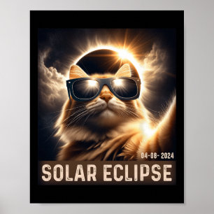 Taking A Selfie With Solar 2024 Eclipse Wearing Gl Poster