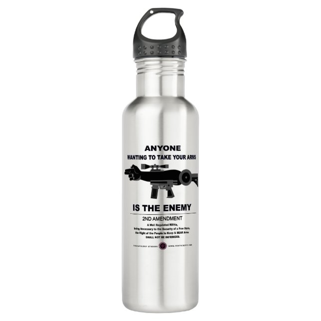Taking Arms - 2nd Amendment 710 Ml Water Bottle (Front)