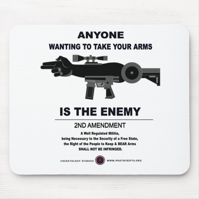 Taking Arms - 2nd Ammendment Mouse Mat (Front)