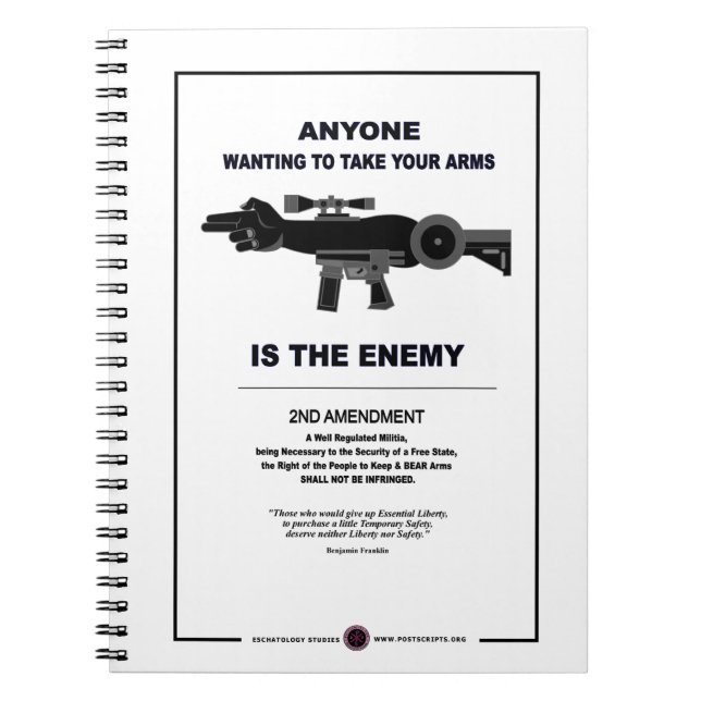 Taking Arms - 2nd Ammendment Notebook (Front)