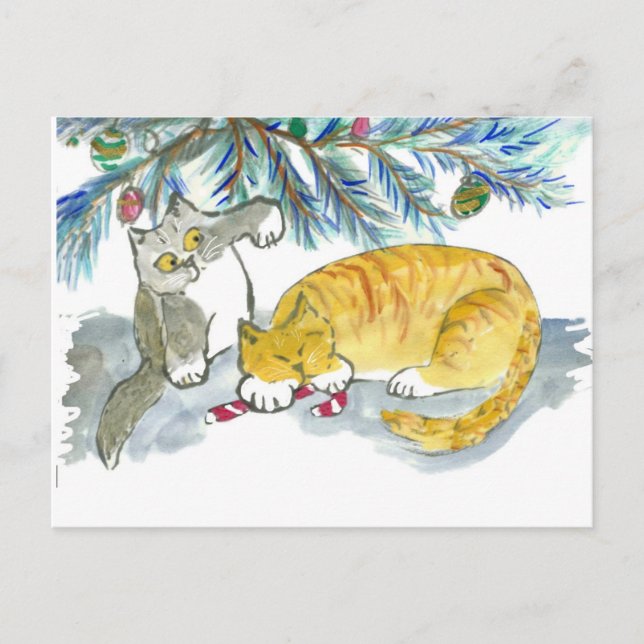 Taking Back the Candy Cane by Kitty Postcard (Front)