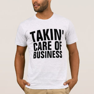 TAKING CARE OF BUSINESS VINTAGE 1970s  T-Shirt