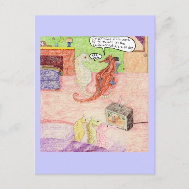 Taking Care of The Kids Postcard (Front)