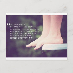 Taking Chances Postcard