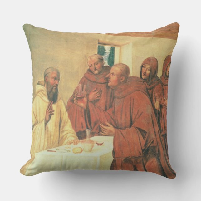 Taking Communion, from the Life of St. Benedict (f Cushion (Front)