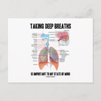 Taking Deep Breaths Is Important To My State Mind Postcard
