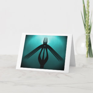 Taking Flight (Cutlery Abstract) Card