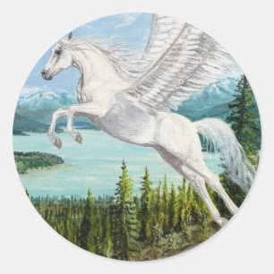 Taking Flight Pegasus horse fantasy stickers