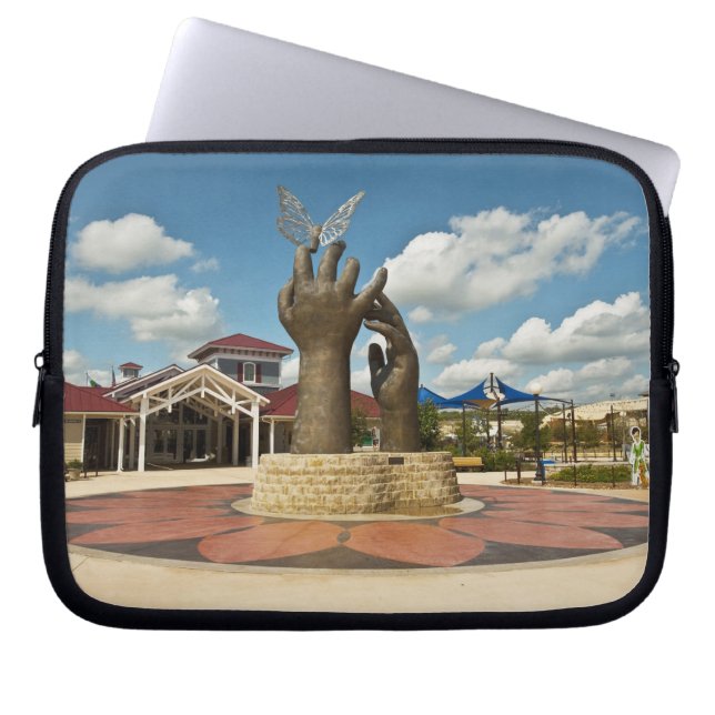 Taking Flight sculpture Laptop Sleeve (Front)
