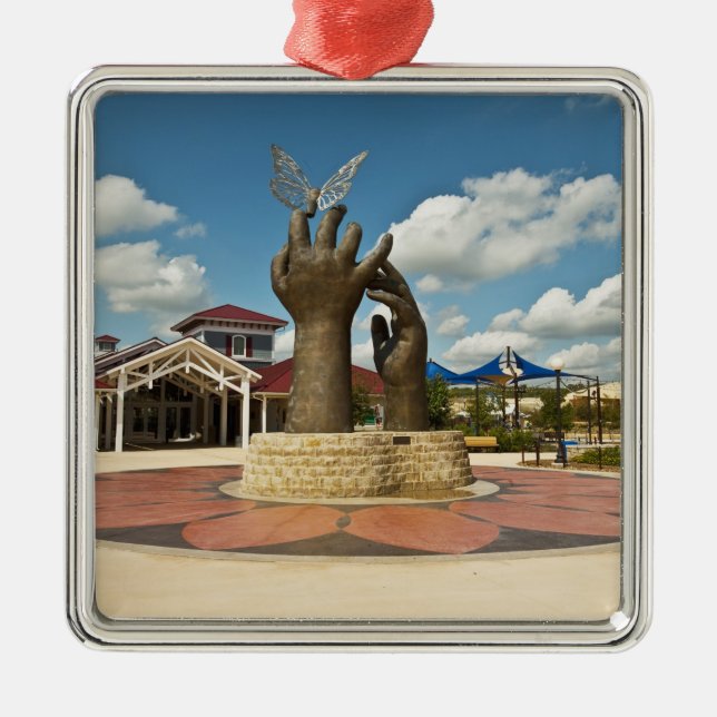 Taking Flight sculpture Metal Tree Decoration (Front)