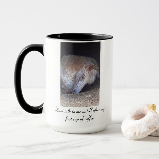 Taking it easy left handed mug (With Donut)