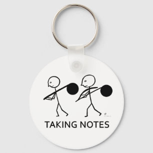Taking Notes Key Ring