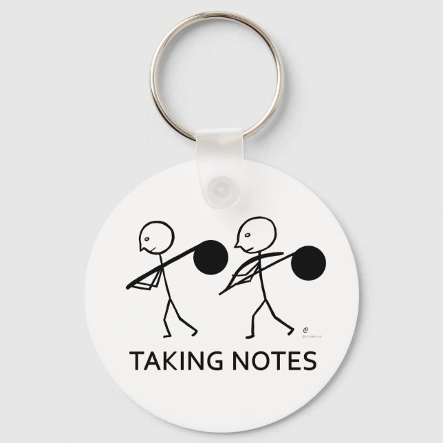 Taking Notes Key Ring (Front)