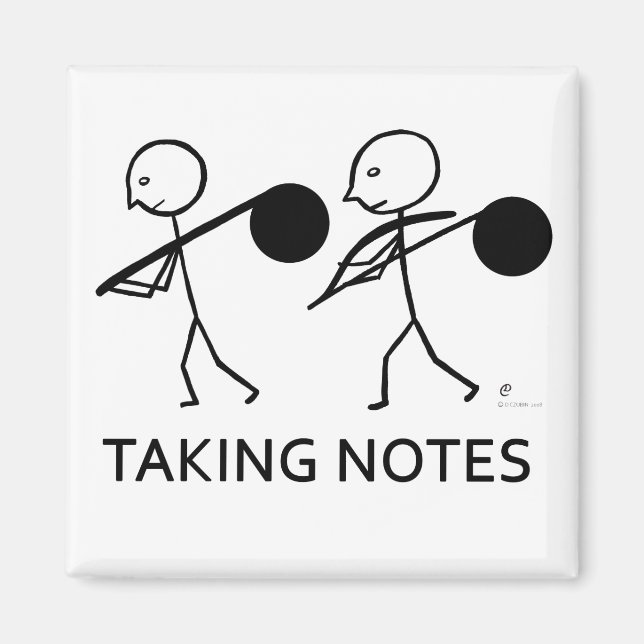 Taking Notes Magnet (Front)