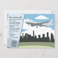 Taking Off Farewell Party Invitation