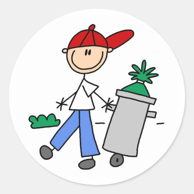 Taking Out The Trash Sticker (Front)