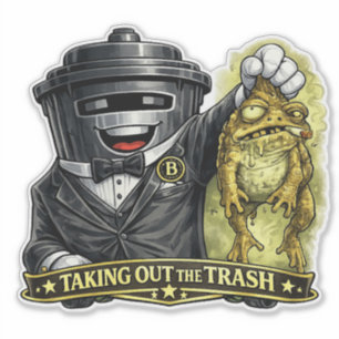 Taking Out the Trash - Wheelie Bin Sticker