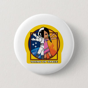 Taking Up Space Logo 6 Cm Round Badge