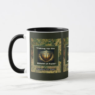 Taking Up the Shield of Faith - Two-Tone Mug