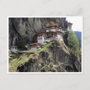 taktsang bhutan postcard