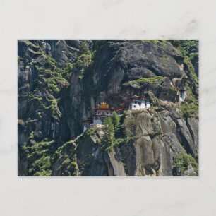 Taktsang Monastery on the cliff, Paro, Bhutan Postcard