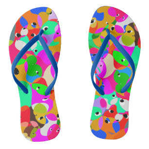 TAKUROMAN「Friends 2」 Flip Flops