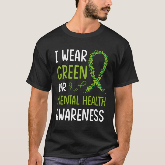 Tal Health Awareness We Wear Green Tal Health Matt T-Shirt (Front)