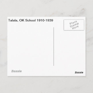 Talala, OK School 1910-1939 Postcard