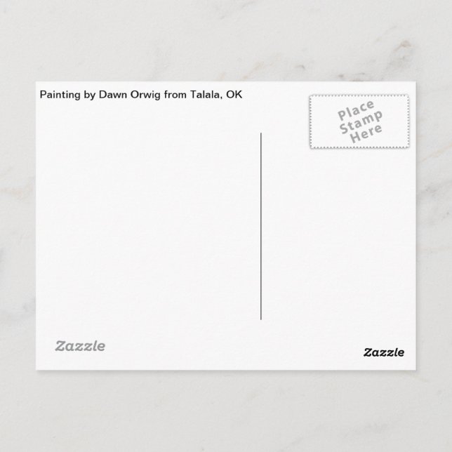 Talala Red-Headed Woodpecker Postcard (Back)