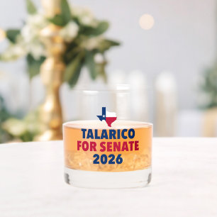 Talarico for Senate 2026 Election Texas Whiskey Glass