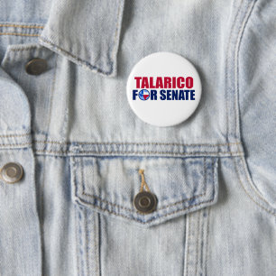 Talarico for Senate Texas 2026 Election 6 Cm Round Badge