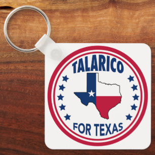 Talarico for Texas Red White Blue Election Key Ring