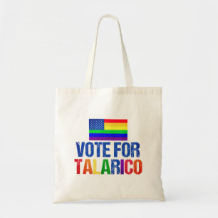 Talarico Rainbow American Flag 2026 Election Tote Bag
