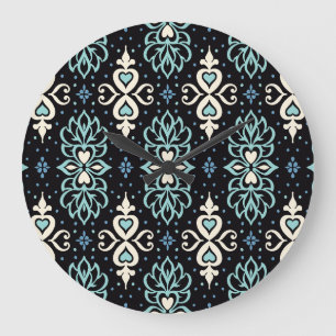 Talavera Azulejos Moroccan Tile Mosaic Large Clock