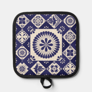 Talavera Blue Tile Pot Holder