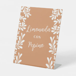 Talavera Mexican Wedding Drink Label Sign