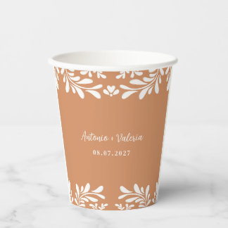 Talavera Mexican Wedding Fiesta Barro Party Favour Paper Cups