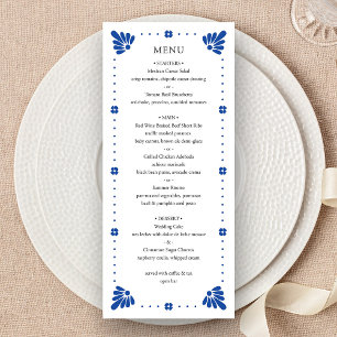 Talavera Mexican Wedding Menu